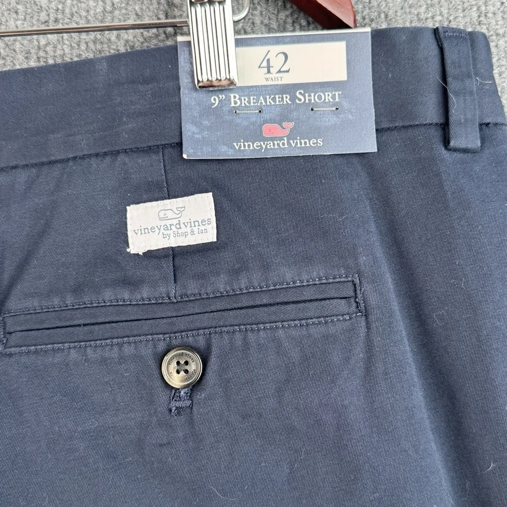 Vineyard Vines Breaker Shorts Mens 42x9 Navy Classic Stretch Casual Outdoor NWT